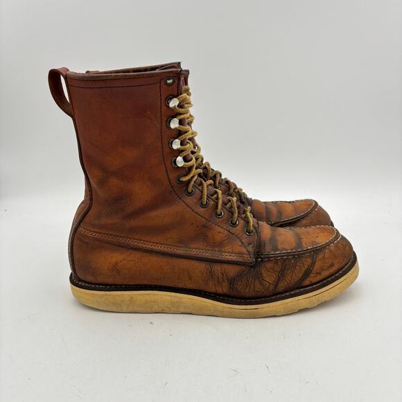 Vintage Red Wing Irish Setter Moc Toe Leather Work Boots Men\'s 11.5 Workwear main image 13